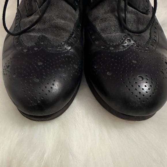 EUC Men’s Hugo Boss Orange Oxford Wingtip Shoes size 8-8.5. - Picture 5 of 8